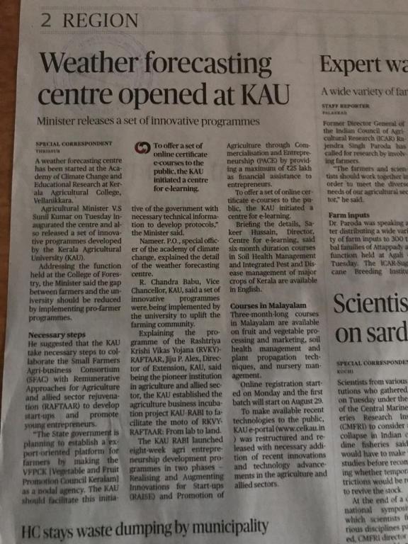 News clip from Hindu