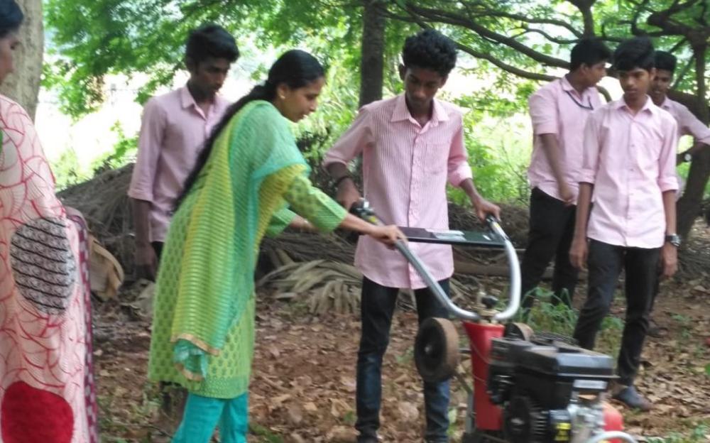 Farm Machinery training to first year VHSE students of Agro Machinery