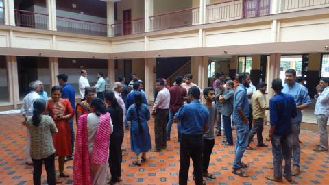 Candidates mingling session with Dr Joy Mathew