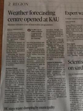 News clip from Hindu