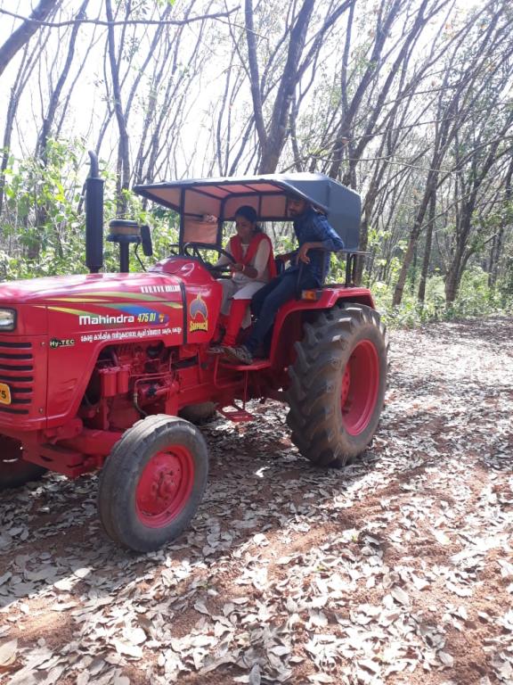 Training on operation of Tractor